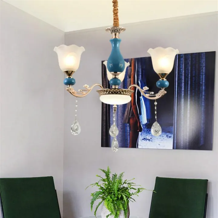 Modern Ceramic Pendant Lamps, Simple Modern Crystal Chandelier