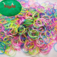 【hot】 2022 New Fluorescence making supplies Rubber Loom Bands Wrist Necklaces