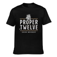 Design MenS Tee Proper Twelve Irish Whiskey Cotton Fashion Summer Tshirts