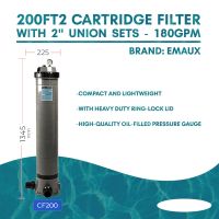 ถังกรองสระว่ายน้ำ EMAUX CF200 Cartridge Filters ถังกรองกระดาษ อัตราการกรอง 40.9 คิว/ชม