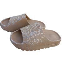 New style sandals and slippers for women summer indoor home use non-slip soft thick bottom coconut men