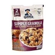 Ngũ Cốc Yến Mạch Mật Ong Nho Khô Hạnh Nhân Ăn Liền Quaker Simply Granola