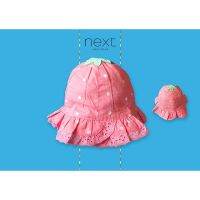 ✅ [0-3M] Girls Next Crinkle Hat หมวกระบายเด็ก