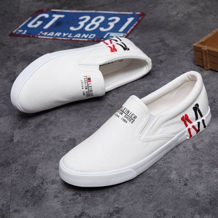 ready-spring-and-summer-mens-casual-shoes-mens-korean-style-trendy-student-skate-shoes-lazy-shoes-slip-on-large-size-canvas-shoes-men