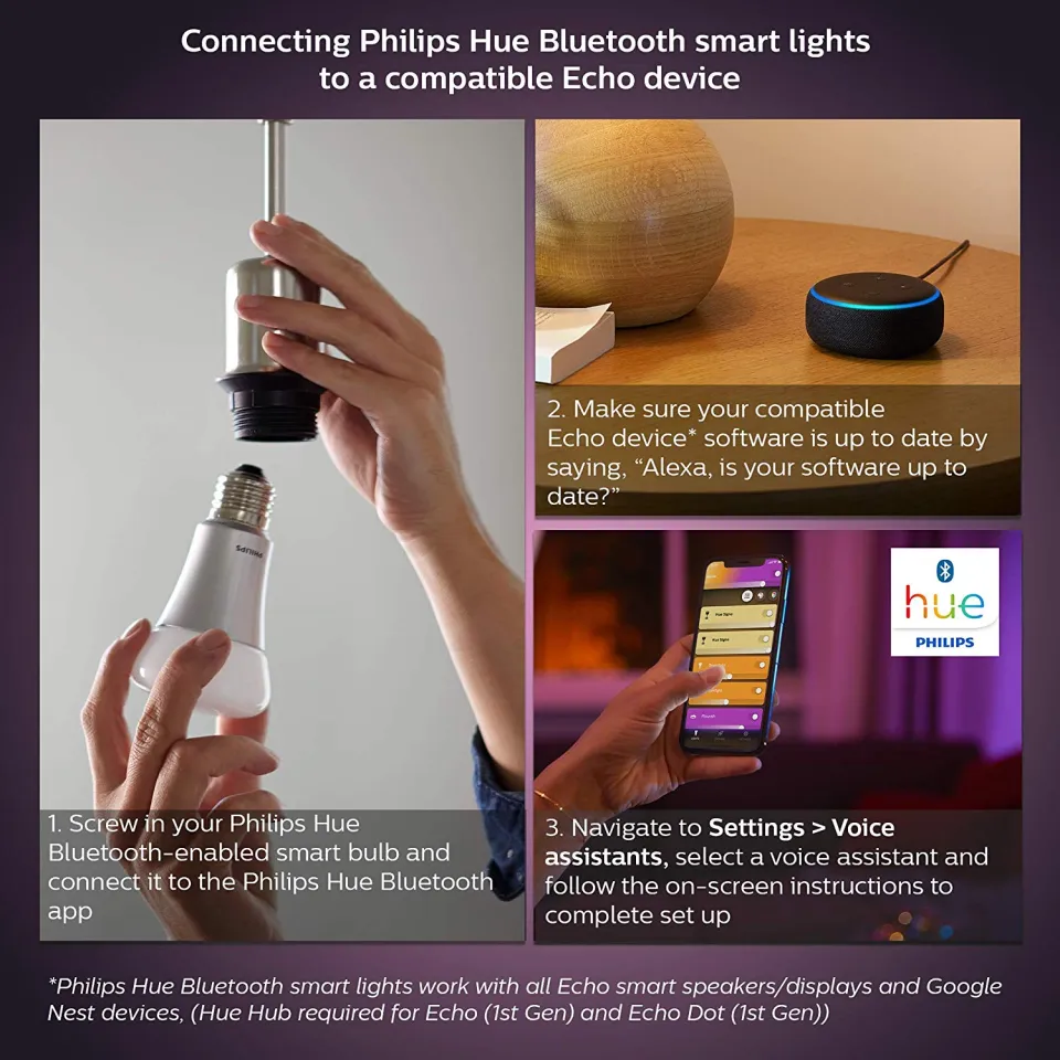 Philips Hue White and Color Ambiance 2-Pack A19/E26 60W LED Smart