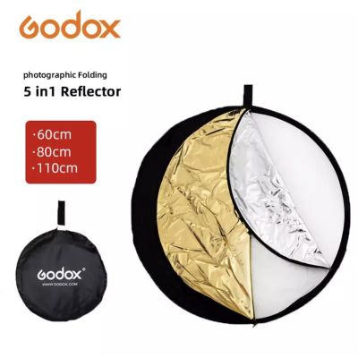 สินค้าขายดี+++ พร้อมส่ง Godox 60/80/110ซม.5-in-1แบบพกพาพับสะท้อนแสงสำหรับสตูดิโอถ่ายภาพ Handhold การถ่ายภาพอุปกรณ์เสริม