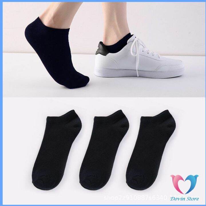 dovin-ถุงเท้าข้อสั้น-ใส่ได้ทุกฤดูกาล-ถุงเท้าซับเหงื่อ-mens-socks