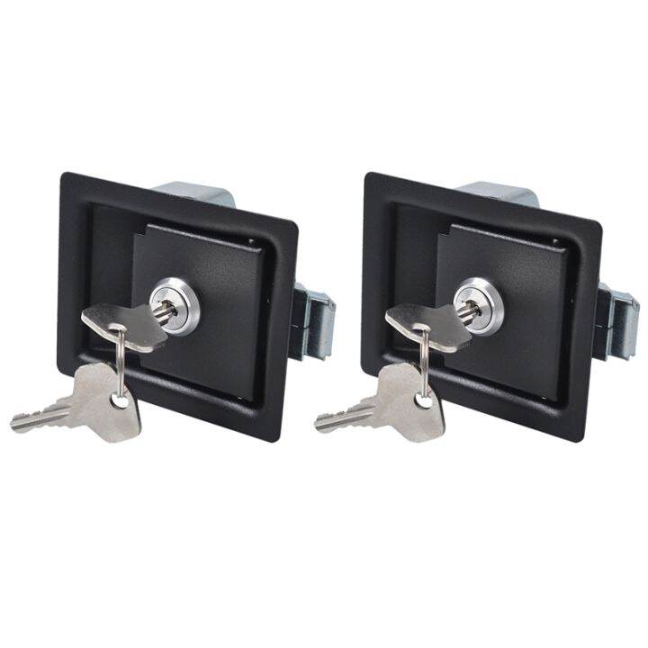 2pcs Trailer Tool Box Locks Door Paddle Handle Latch Anti Theft Paddle