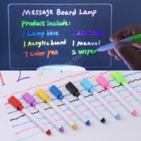 【YD】 5pcs Erasable Magnetic Whiteboard Pens Dry Blackboard with Eraser for refrigerator magnets kids