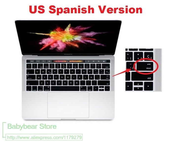 spanish-keyboard-cover-us-layout-protector-film-silicone-for-macbook-pro-13-15-a1706-a1989-a1707-a1990-with-touch-bar-usa-enter-keyboard-accessories