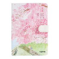 Freshness Sketchbook Beautiful Cherry Blossom Sakura Magnetic Buckle Diary Notebook 2021 New Creative Fashion Notebook