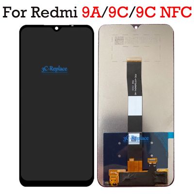 Original Black 6.53 ” For Xiaomi Redmi 9A / 9A Sport / 9C / 9C NFC Full LCD Display Touch Screen Digitizer Assembly Replacement