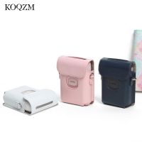 ▤☈┅ For Fujifilm Instax Mini Link Printer Case Bag PU Leather Storage Blue Pink White Strap Carry Cover Shoulder Bags