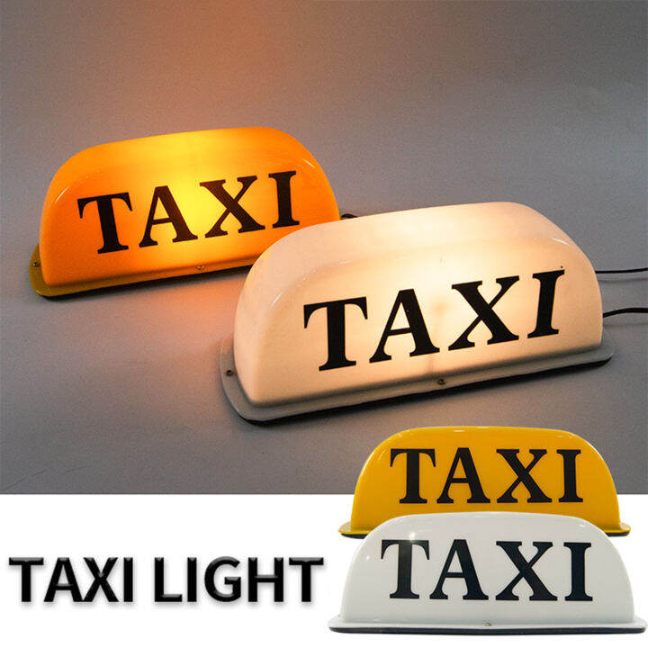 12V Taxi Roof Light Universal Long Life Waterproof Glowing Taxi Cab Sign Roof Top