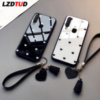 LZDTUD สำหรับ VIVO Y11 Y17 Y15 Y12 U3X Y3กรณีแฟชั่น Love Heart โทรศัพท์ + สายรัดข้อมือ Lanyard