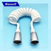 WASOURLF Bidet Sprayer Hose Flexible Shower Hose 1/2 Plastic White Stretchable to 1m Toilet Bathroom Water Hose