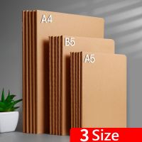 A4/A5/B5 Notebook Student Workbook Kraft Paper Notepad Inner Page Blank Horizontal Line Grid Optional Exercise Book For Student