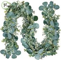 【YF】 Artificial Eucalyptus Leaves Vines Garland 6 Faux Silk RATTAN for Wedding Backdrop Arch Room Garden