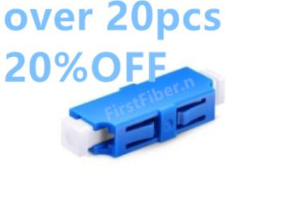 FirstFiber LC/UPC to LC/UPC Simplex Single mode Plastic Fiber Optic Adapter Fiber Optic Connector