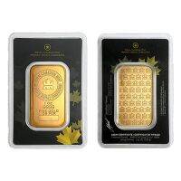 1 Ounce Swiss Argor-Heraeus Canada Maple Leaf Gold Bar Bullion Commemorative Coin Souvenir Coins Collection Business Gift