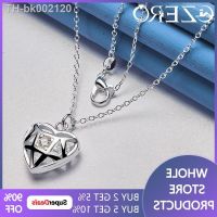 ☼✉❉ Hot Original Design 925 Sterling Silver Crystal Heart Pendant Necklace 40-75cm Chain For Women Wedding Charm Jewelry Lovers Gift