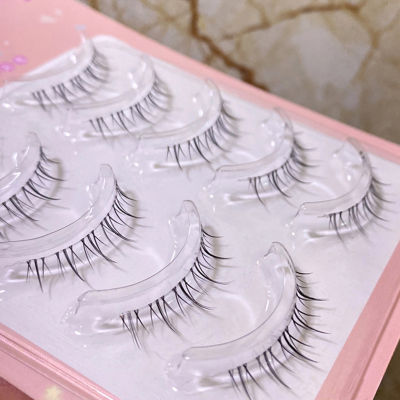 Clear Band Grafting Eyelashes Comfortable and No Irritation Lashes for Cosplay Party Makeup