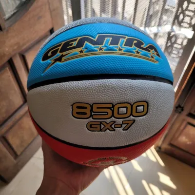 Banh bóng rổ da Gentra PVC - Size 6, size 7 - Quả bóng rổ chuyên cày outdoor - Tặng kèm Bơm tay + Kim bơm + Túi lưới