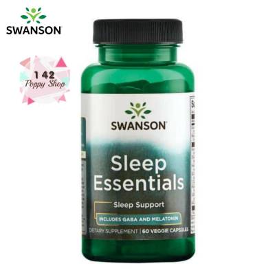 ช่วยนอนหลับ Swanson Condition Specific Formulas Sleep Essentials 60 Veggie Capsules