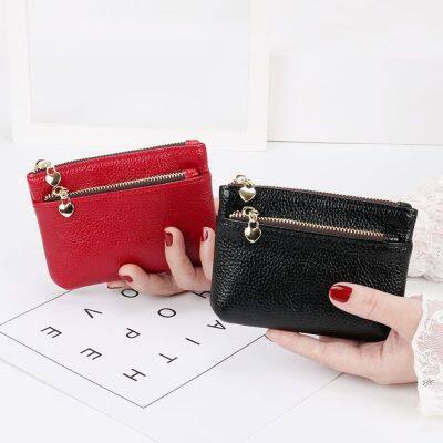 【CW】▼✒❈  Leather Coin Purse Change Purses Kids Wallets Chain Holder Card Wallet