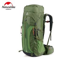 Naturehike คุณภาพสูงกลางแจ้งปีนเขาปีนเขากระเป๋าเป้สะพายหลัง 65L 55L 45L ความจุขนาดใหญ่กระเป๋าเป้สะพายหลังเดินป่ากันน้ำพร้อมที่กันฝน