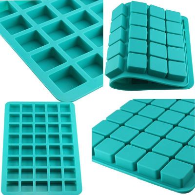 GL-แม่พิมพ์ ซิลิโคน ช่องสี่เหลี่ยมจัตุรัส 40 ช่อง (คละสี) Square silicone mold