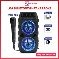 Loa Bluetooth Karaoke Tặng Kèm Mic Hát, Loa Bluetooth Hát Karaoke Mini Giá Rẻ, Loa Bluetooth Hát Karaoke Bass Mạnh, Hát Cực Hay, Nghe Nhạc Cực Đã Bảo Hành 12 Tháng