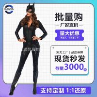 [COD] party cat girl cos performance costume nightclub leather jumpsuit female uniform Y