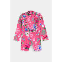 ชุดว่ายน้ำเด็กผู้หญิง Mothercare Floral Rashguard Swimsuit EA195