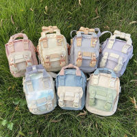 【มีสินค้า พร้อมส่ง】New DoughnutˉMini Donut Backpack Nylon Waterproof Shoulder Bag Travel Crossbody Bag