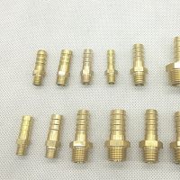 ✚♕ 3mm 4mm 5mm 6mm 8mm 10mm OD Hose Barb M3 M4 M5 M6 M8 Metric Male Thread Brass Pipe Fitting Coupler Connector Adapter