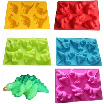 Dinosaur Cake Mold Baking Decorate Mould Party Chocolate Topper Fondant  Silicone