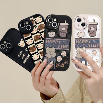 เคสโทรศัพท์มือถือ ลายการ์ตูนหมีน่ารัก สําหรับ VIVO Y16 Y36 Y02T Y02 Y15s V23 Y20i Y35 Y12 Y21 V25 V25E Y22 Y21S Y33S Y21T Y15 Y91 Y91C Y33T Y01 Y12i Y11 Y20 Y15A Y31 Y1S Y51 Y17 Y30 Y21A