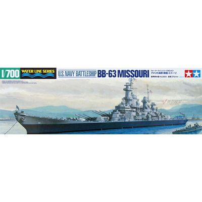 Tamiya 31613 1700สหรัฐกองทัพเรือเรือรบ BB-63มิสซูรีประกอบของเล่นพลาสติกรุ่นอาคารชุดสำหรับกันดั้มงานอดิเรกทำ DIY