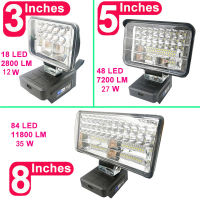 ADP05ไฟ LED ทำงานไฟฉายไฟฉายสปอตไลท์โคมไฟรถยนต์สำหรับ Makita 18V Li-Ion แบตเตอรี่อะแดปเตอร์ BL1830 USB