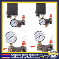 คอมเพรสเซอร์แอร์สวิตช์ควบคุมความดันวาล์ว วาล์ว Manifold Regulator ควบคุมความดัน 90-120psi พร้อมบรรเทา - เพิ่มประสิทธิภาพให้กับท่อน้ำอัตโนมัติ