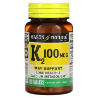 Mason Natural Vitamin K2 100 mcg 100 Tablets