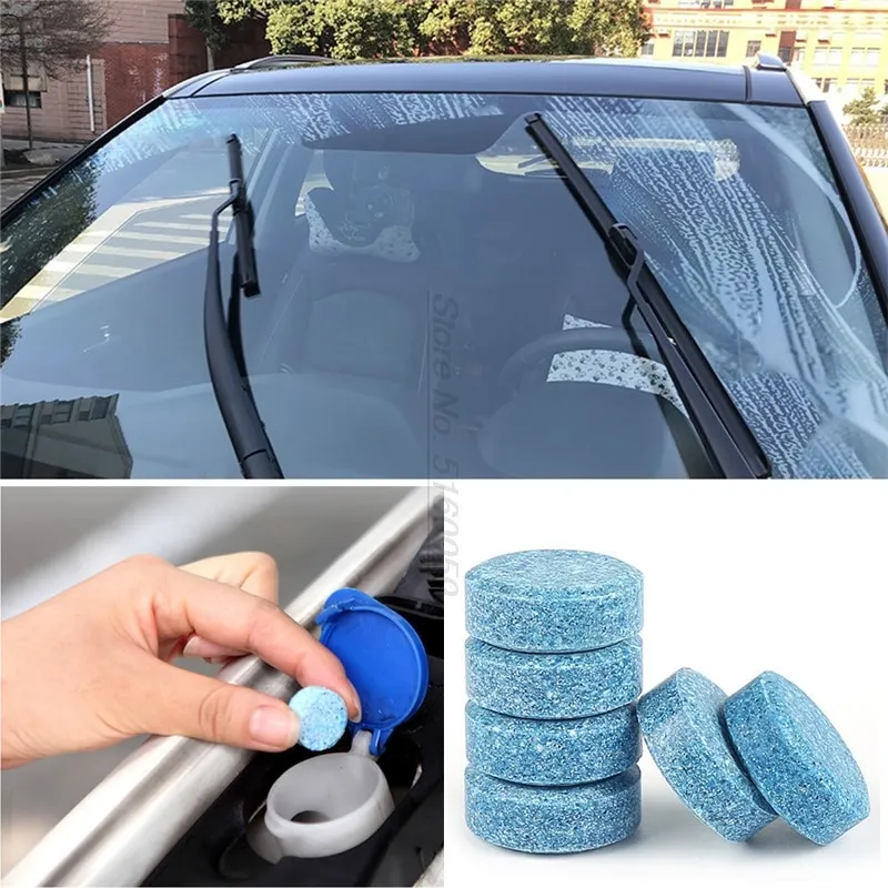 10PCS 1pcs=4L Car Accessories Solid Wiper Window Glass Cleaner for