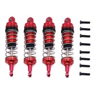 4Pcs Adjustable All Metal Shock Absorbers Damper for Wltoys 144001 124019 124018 RC Car Upgrade Parts Accessories