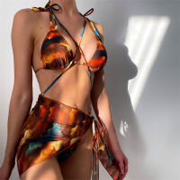 2022 New Fashion Womens Print String Bikini Set y Woman Swimsuit Bikini Teen Beach Outfits for Women Fashion Beach Bikini