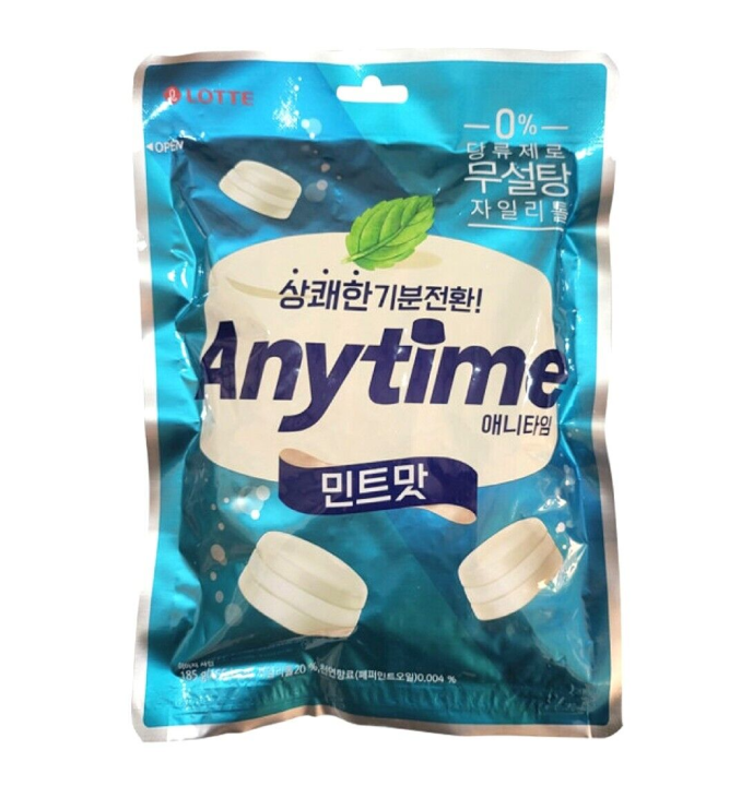 Korean Sweets Anytime Cool Milk Mint Xylitol Candy 185g Lazada PH