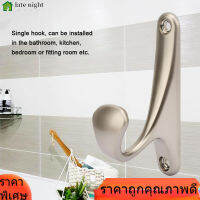 【สินค้าขายดี】โถส้วมห้องน้ำตะขอโลหะเดี่ยว Wall Clothes Single Hook ที่แขวนประตูสำหรับแขวนเสื้อผ้า Coat