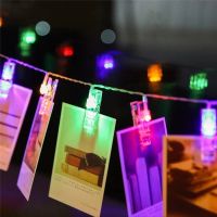 10LEDs / 20LEDs LED Garland Lights Photo Clip Fairy LED String Lights battery operated Window party wedding decoration