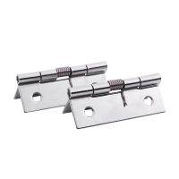 Furniture Cabinet With 50 X 38 X 5Mm Spring Hinges Made Of Stainless Steel Silver 6 Pieces