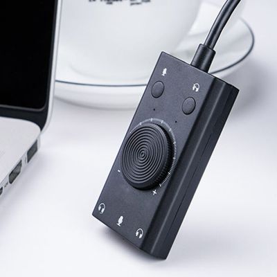 SC2 External USB Sound Card Stereo Mic Speaker 3.5mm Headset Audio Jack Cable Adapter Switch Volume Adjustment Drive Hot Sale